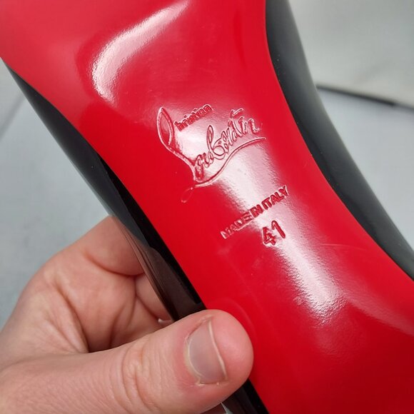 Christian Louboutin Black Miss Sab Patent Pump - Picture 4 of 11